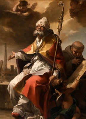 <볼로냐의 성 베드로니오와 시에나의 성 베르나르디노(Saints Petronius of Bologna and Bernardino of Siena)>