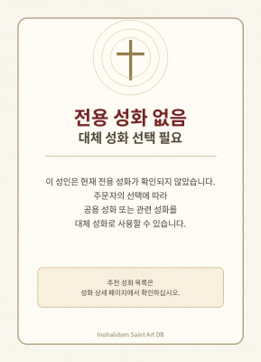 전용 성화 없음 — 대체 성화 선택 필요